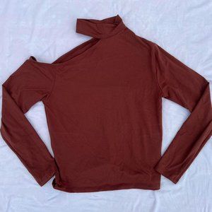 off the shoulder cutout shirt